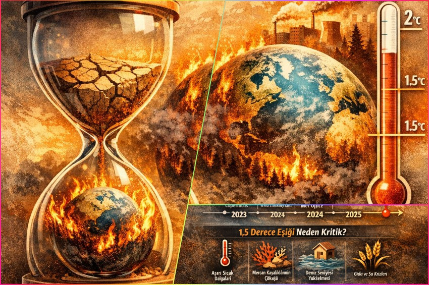 Küresel  Isınma hız kesmiyor:  Yeni sıcaklık eşiği düşündürücü