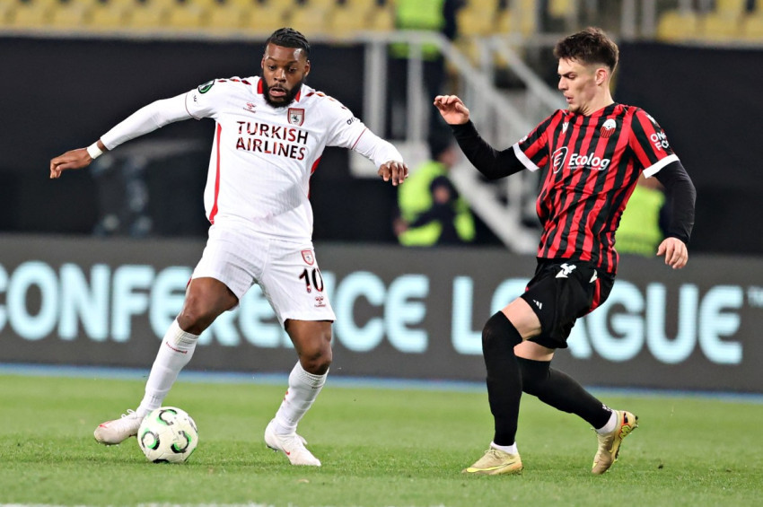 Shkendijayı deplasmanda 1-0 yenen Samsunspor tur için önemli avantaj yakalandı