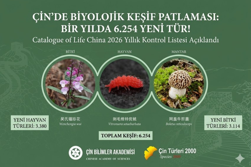 Çinde geçen yıl 6.254 yeni canlı türü keşfedildi