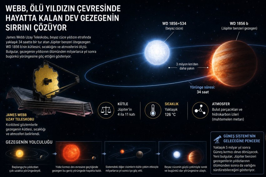 Yıldızı ölen bir gezegen nasıl hayatta kalır?